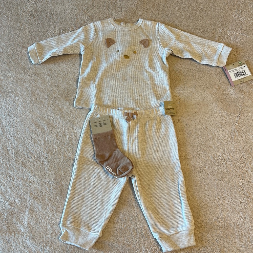 Cozy two piece baby boy outfit